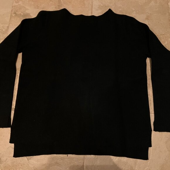 Zara Knit Black long sleeve sweater MEDIUM size - Picture 2 of 5